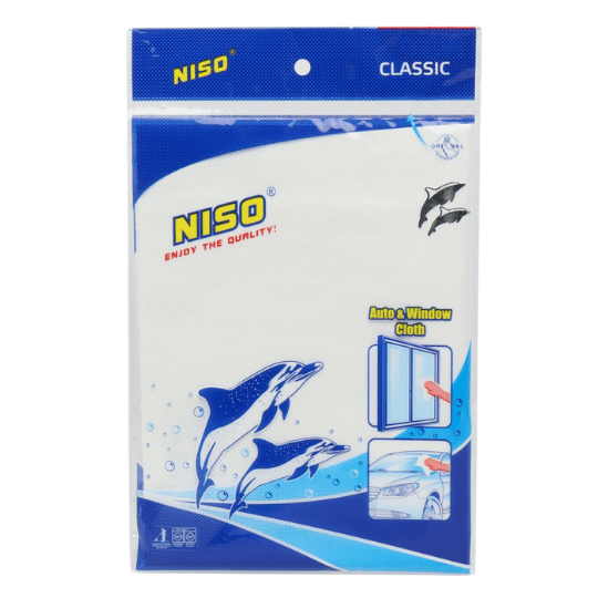 NISO Classic sun'iy charm (koja) latta, avtomobil va oynalar uchun, 35x50 sm, 1 dona — Salfetka va lattalar