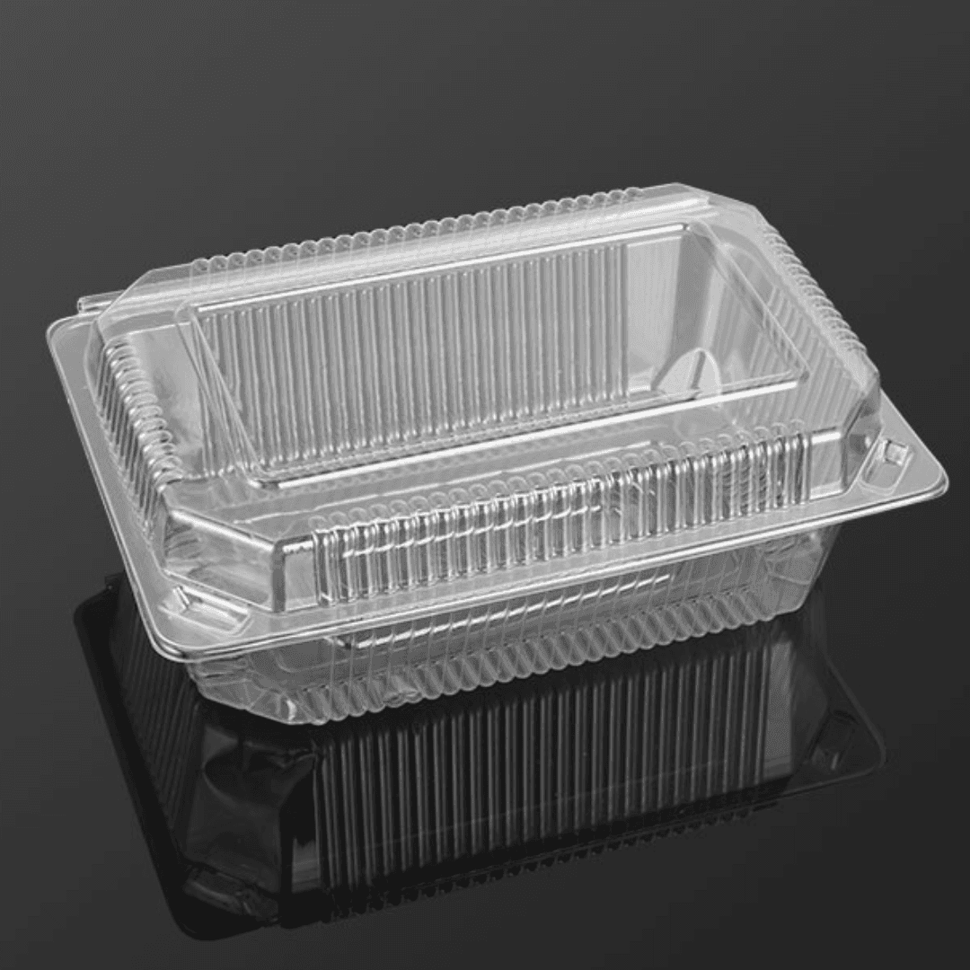 Shaffof oziq-ovqat konteyneri (PET), 1 kg sig'im, 600 dona - Optom narxda — Plastik konteynerlar