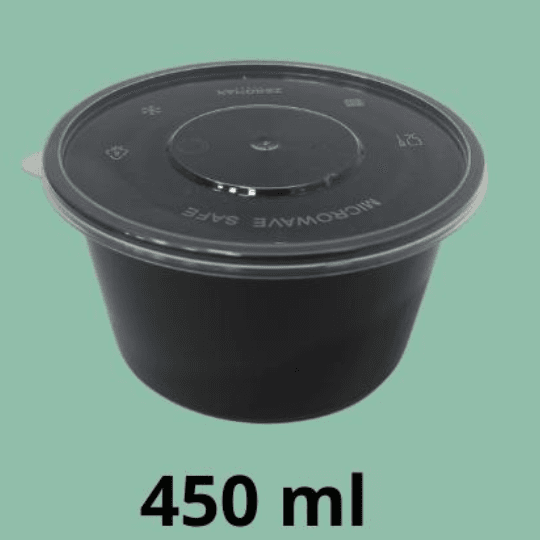 Yetkazib berish xizmati uchun Zeromax 450 ml idishlar to'plami (300 dona) — Konteynerlar