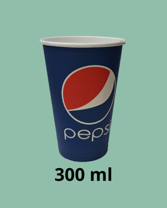 Salqin ichimliklar uchun qog'oz stakan Pepsi, 300 ml